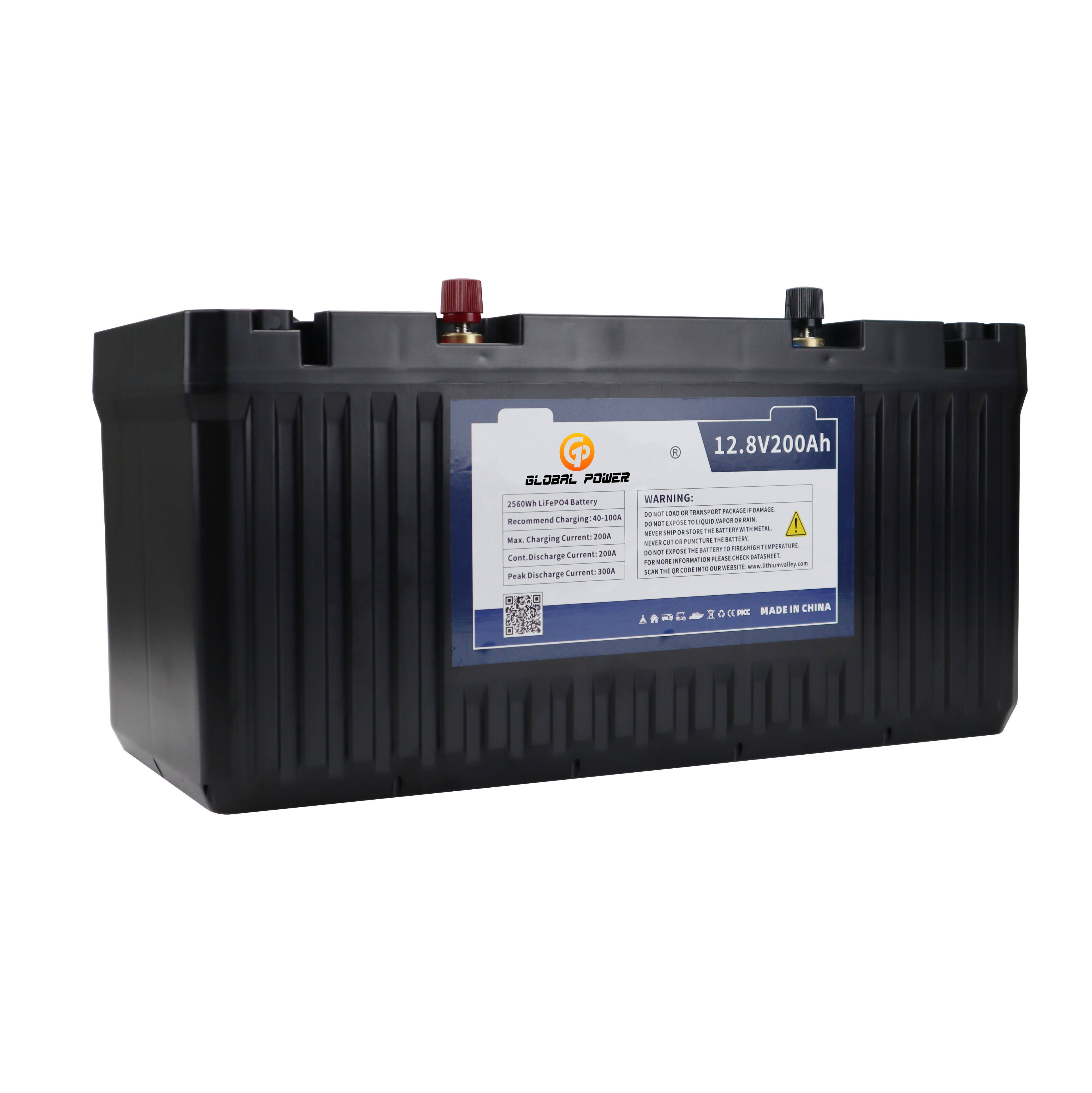 12.8V 200Ah LiFePO4 Backup Battery Portable Power Bank